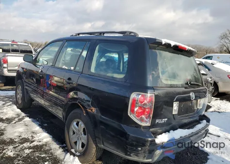 2007 Honda Pilot Lx from USA, damaged, VIN 2HKYF18187H517399